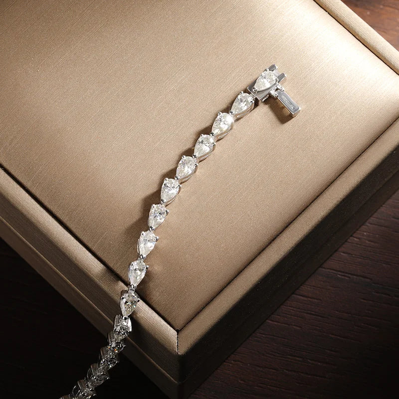 Pear Cut Tennis Bracelet