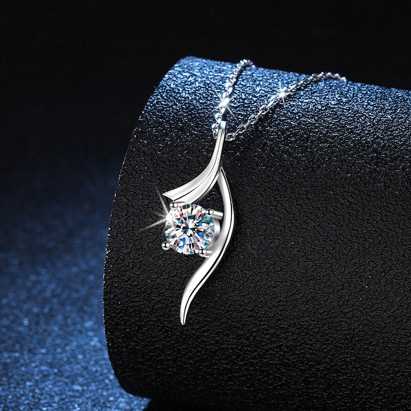 1ct 6.5mm Pendant Necklace