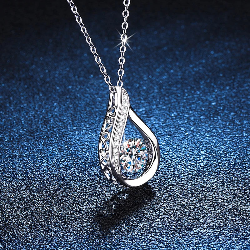 1ct 6.5mm Pendant Necklace