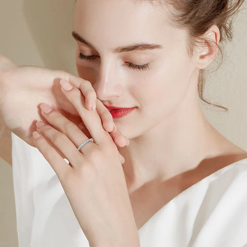 D Color 2mm Diamond Ring