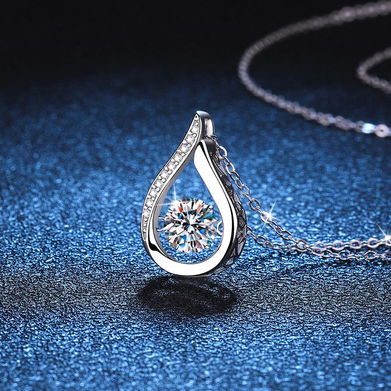 1ct 6.5mm Pendant Necklace