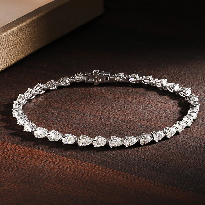 Pear Cut Tennis Bracelet