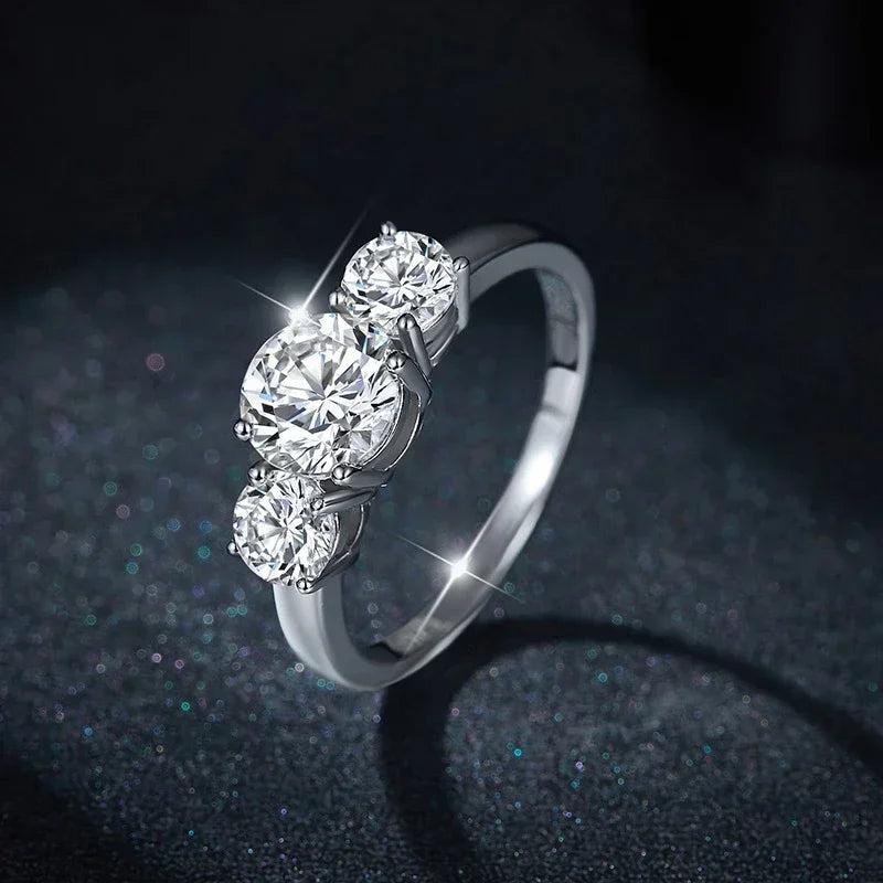 2 CT 3-Stone Engagement Ring
