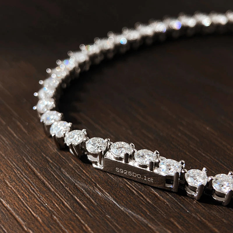 3mm 3-Claw Tennis Bracelet