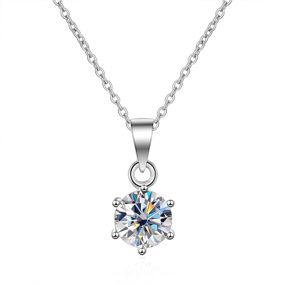 2CT Round Brilliant Necklace