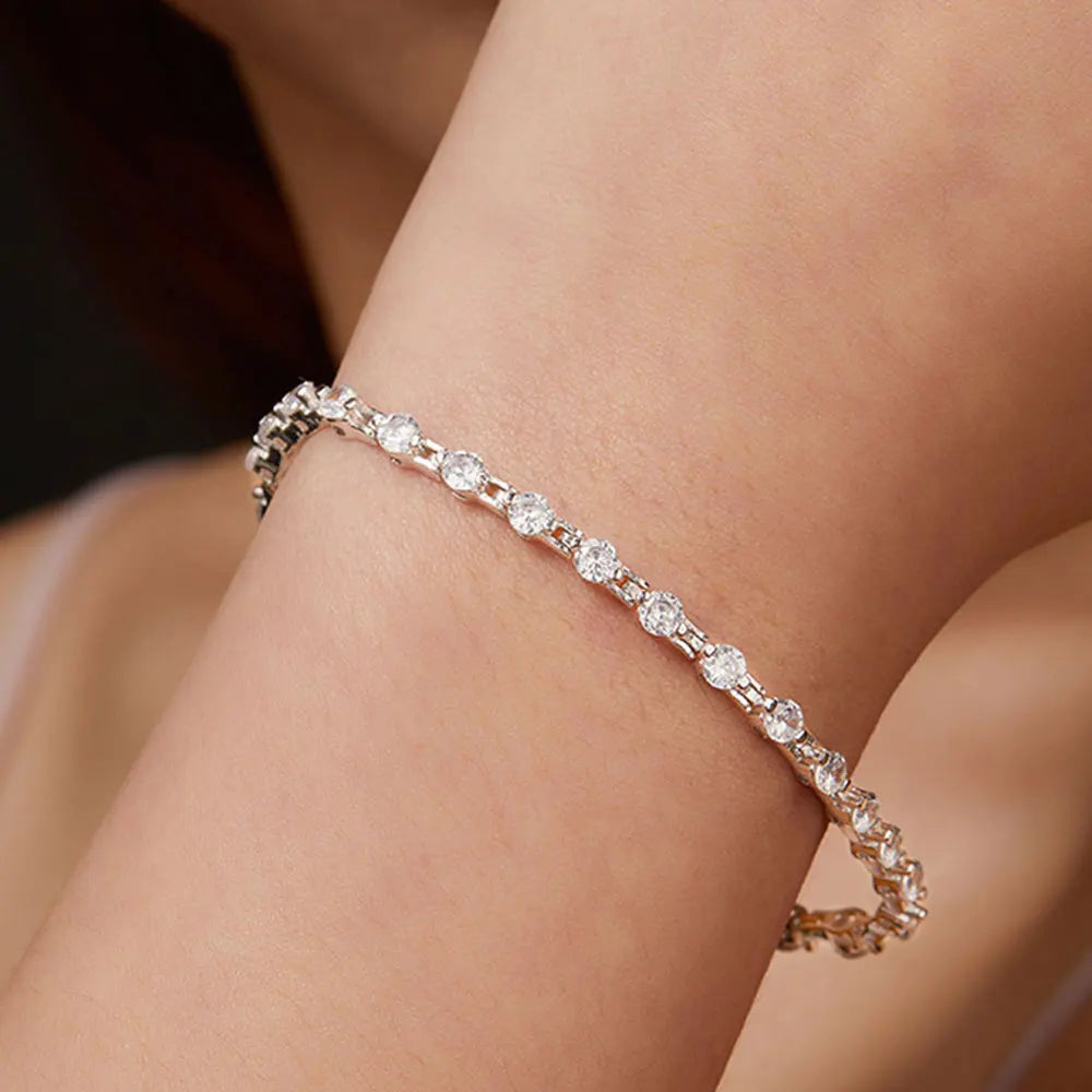 3mm D VVS1 Tennis Bracelet