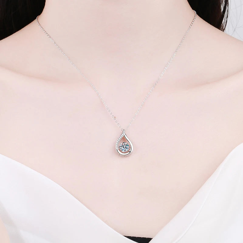 1ct 6.5mm Pendant Necklace