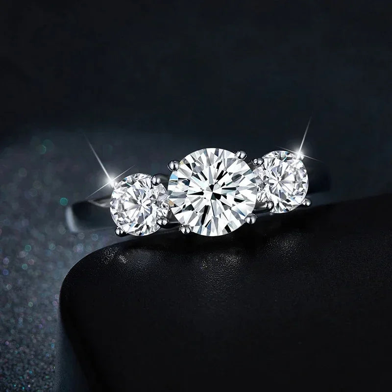 2 CT 3-Stone Engagement Ring