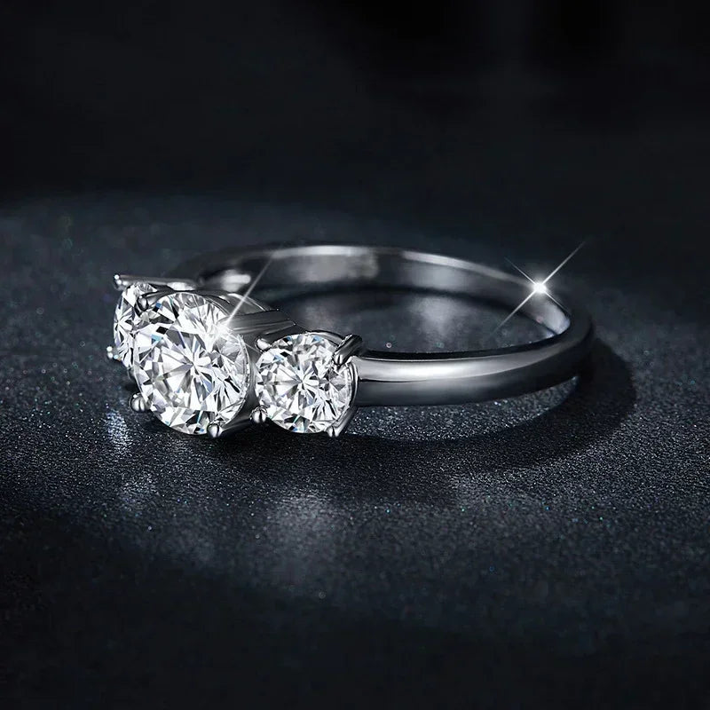 2 CT 3-Stone Engagement Ring