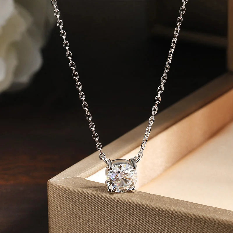 2ct D VVS1 Solitaire Pendant Necklace