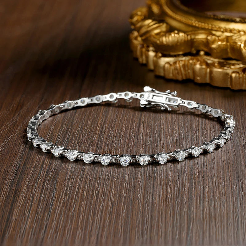 3mm D VVS1 Tennis Bracelet