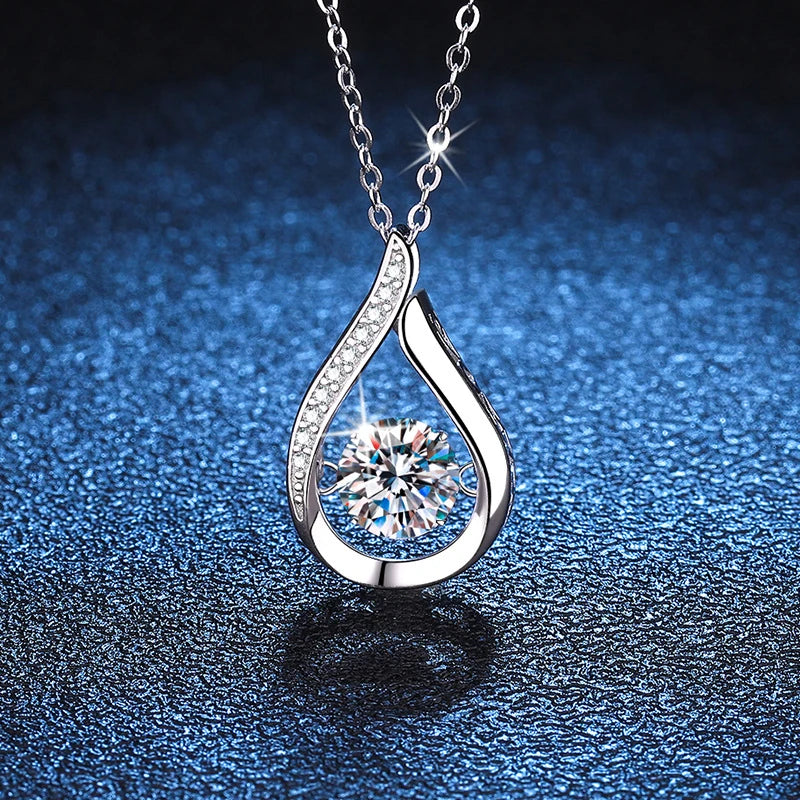 1ct 6.5mm Pendant Necklace