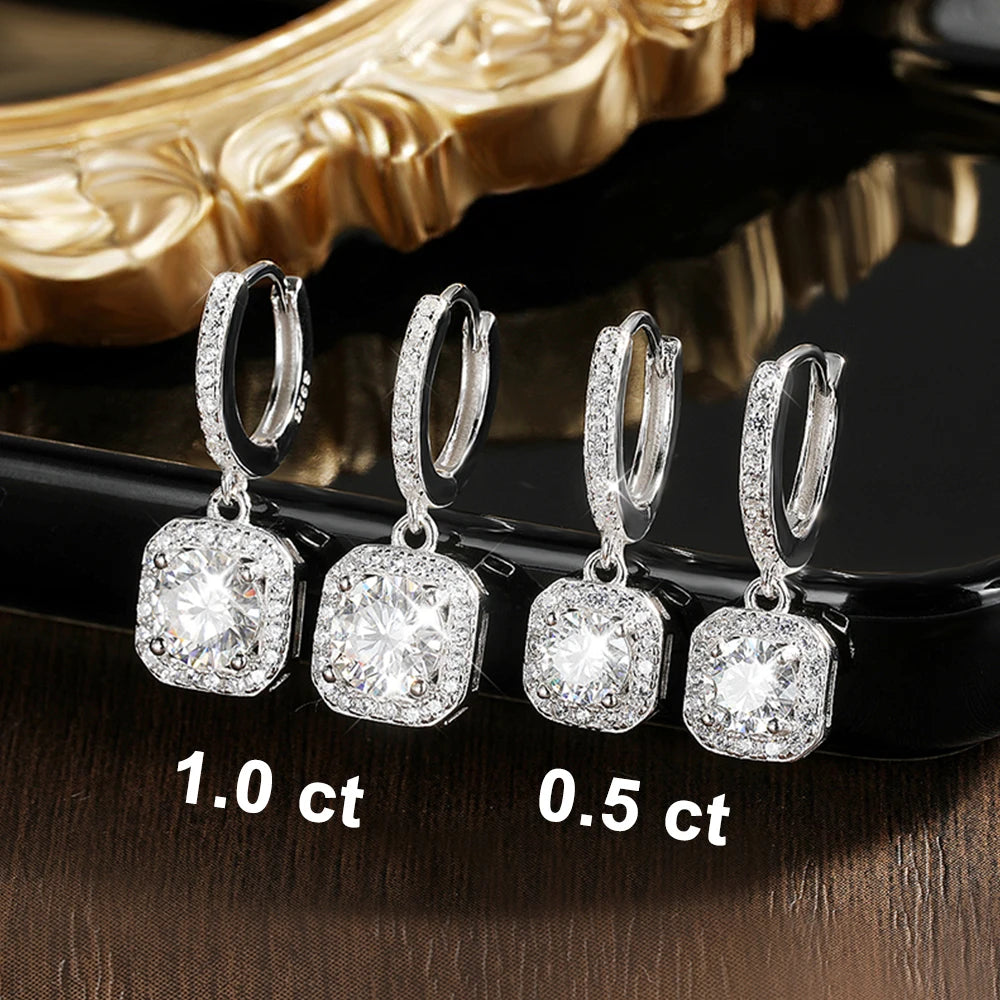 0,5 CT D Color Earrings