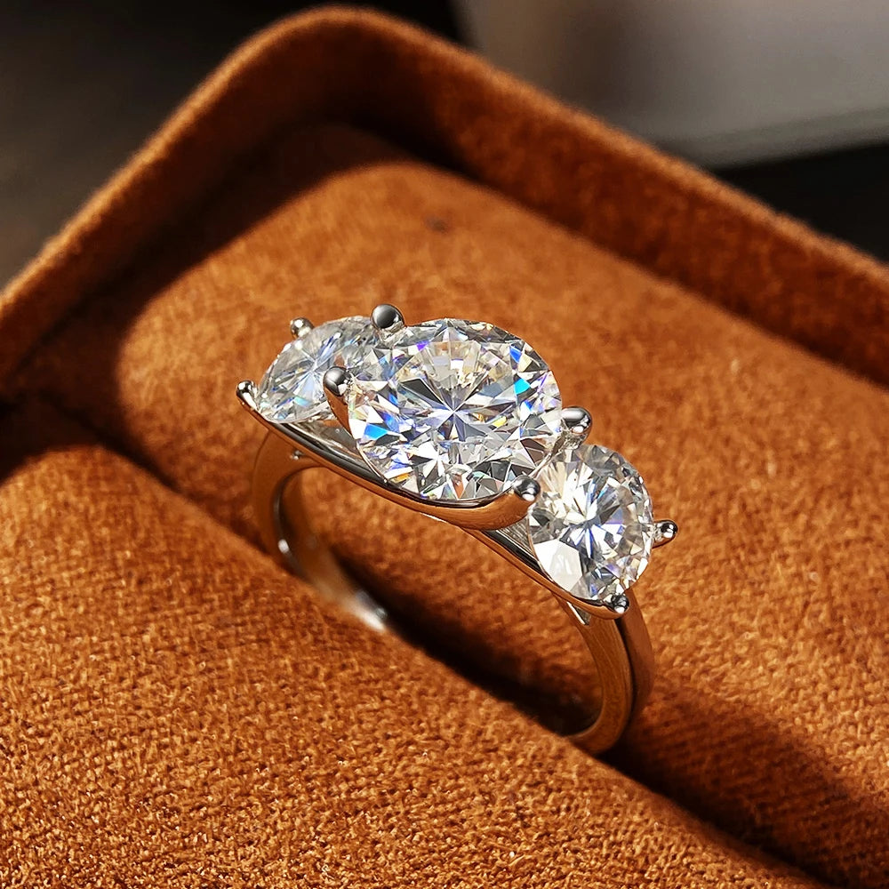 5 CT 3-Stone Engagement Ring