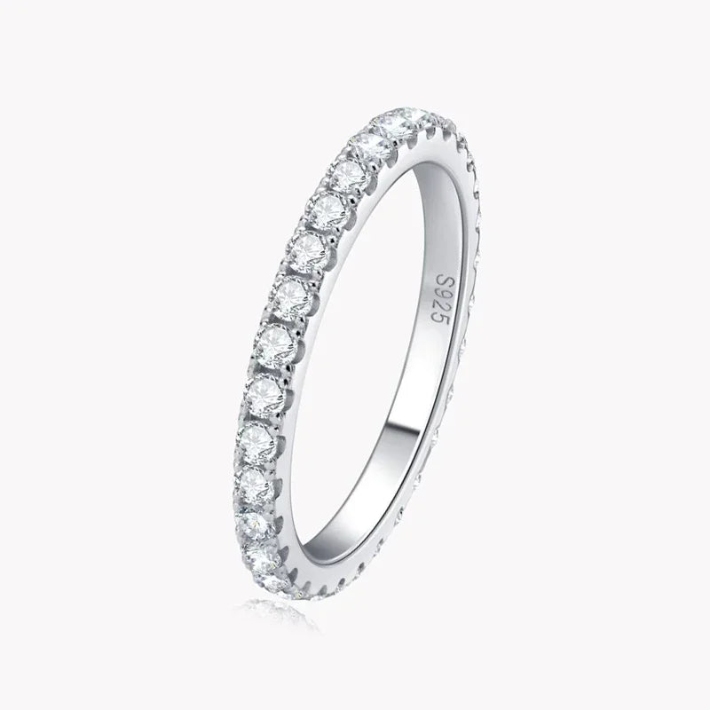 D Color 2mm Diamond Ring