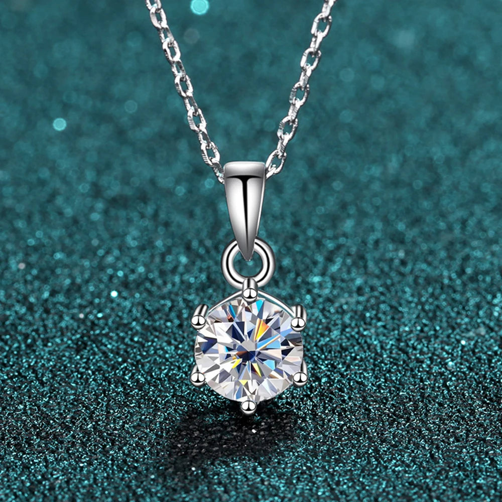 2CT Round Brilliant Necklace