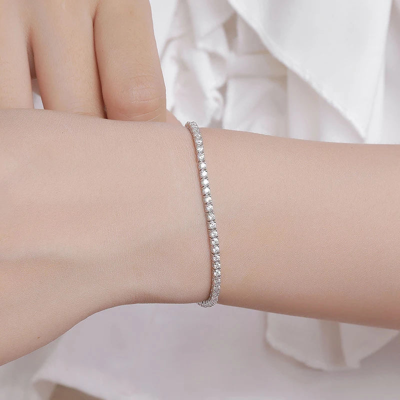 2mm D Color Tennis Bracelet
