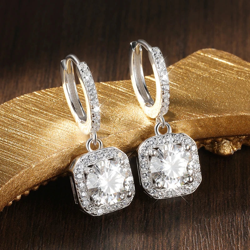 0,5 CT D Color Earrings
