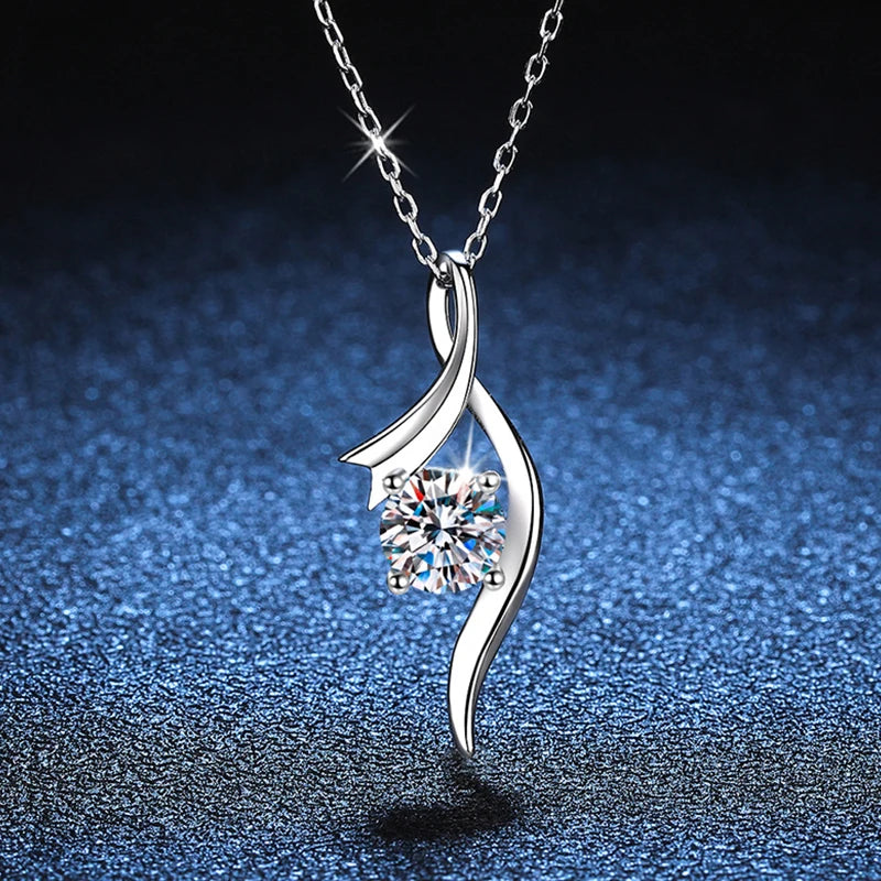 1ct 6.5mm Pendant Necklace