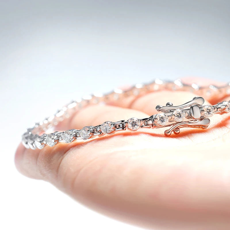 3mm D VVS1 Tennis Bracelet