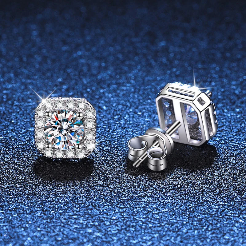 1 CT D Color Earrings