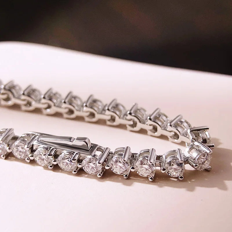 3mm 3-Claw Tennis Bracelet