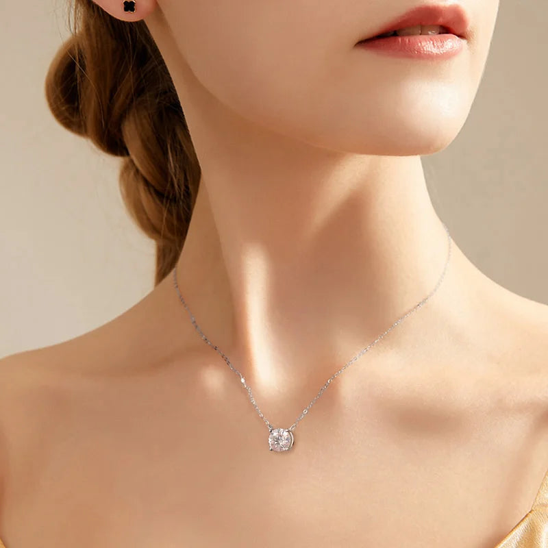 2ct D VVS1 Solitaire Pendant Necklace
