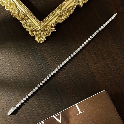 3mm 3-Claw Tennis Bracelet