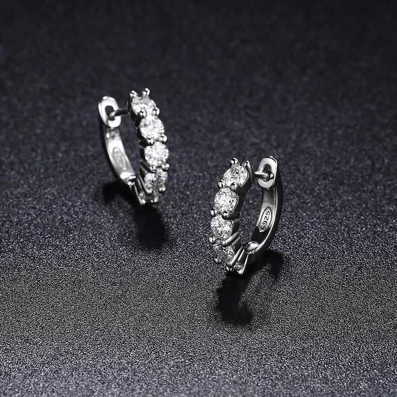 3mm D Color Hoop Earrings