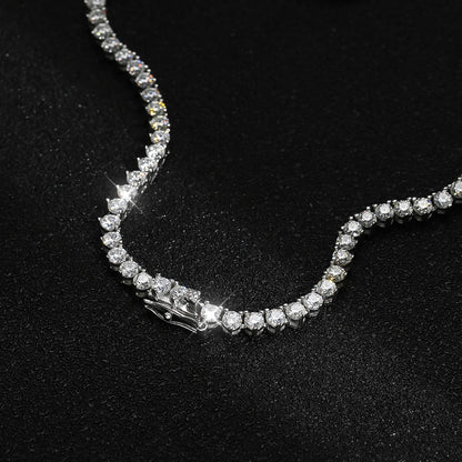 Tennis Necklace 3-Claw