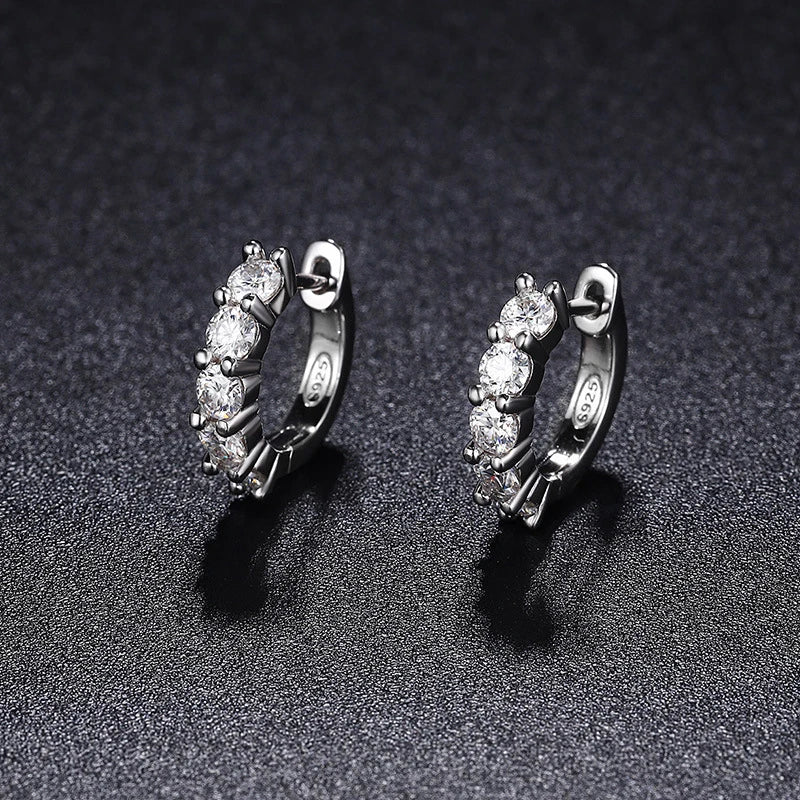 3mm D Color Hoop Earrings