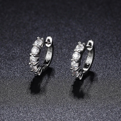 3mm D Color Hoop Earrings