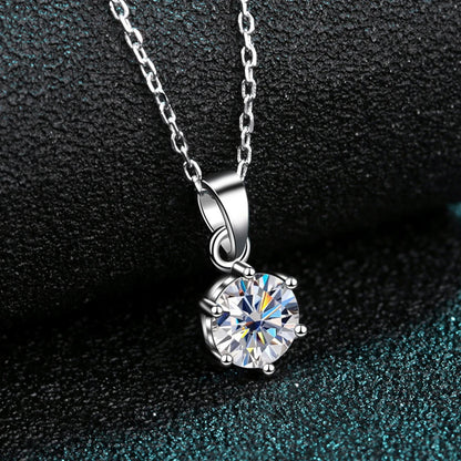 2CT Round Brilliant Necklace