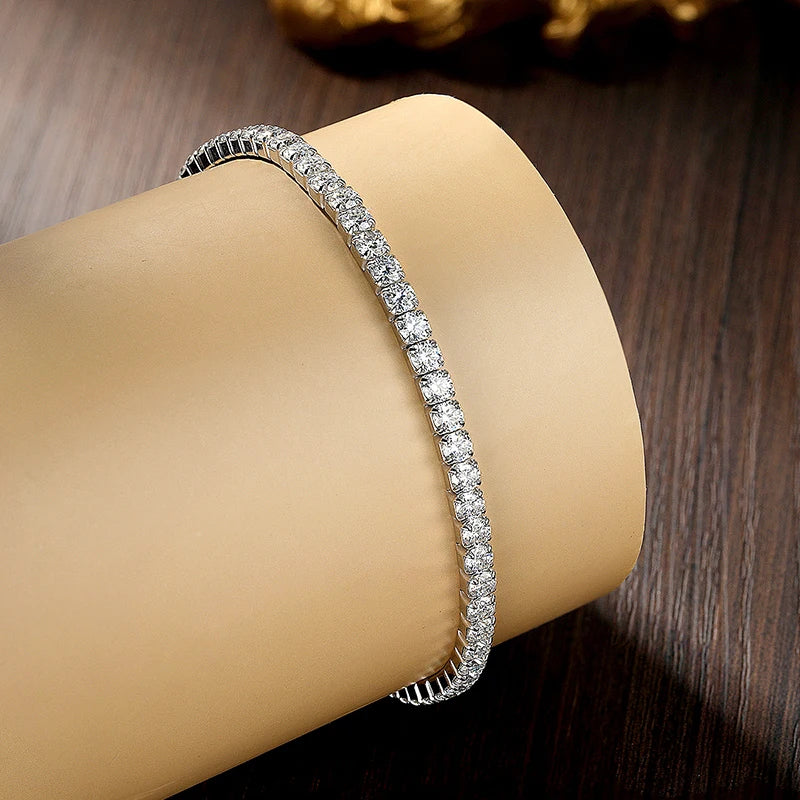 6.4 CT D VVS1 Tennis Bracelet