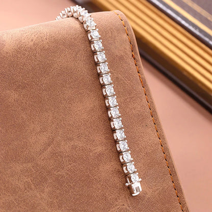 2.5mm Tennis Bracelet D Color VVS1