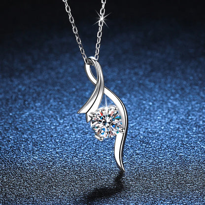 1ct 6.5mm Pendant Necklace