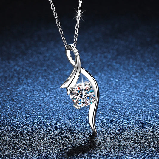 1ct 6.5mm Pendant Necklace