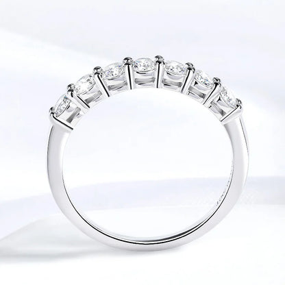 0.7CT Ring – Stackable Band with 3mm Gemstone