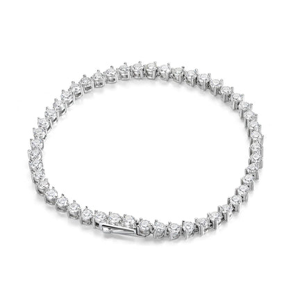 3mm 3-Claw Tennis Bracelet