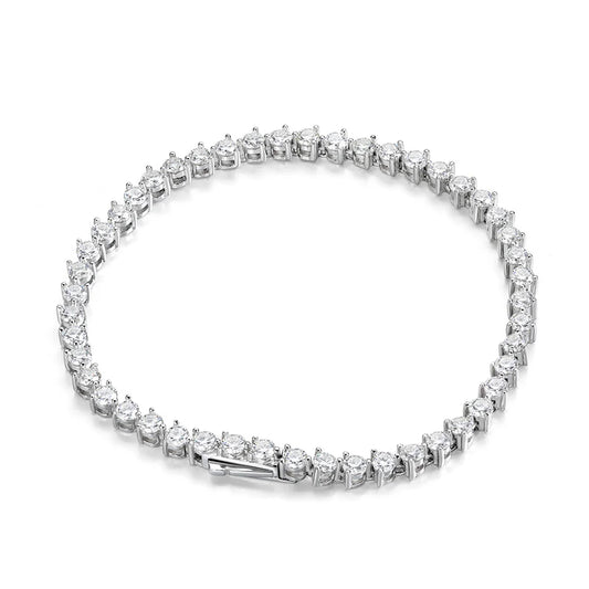 3mm 3-Claw Tennis Bracelet