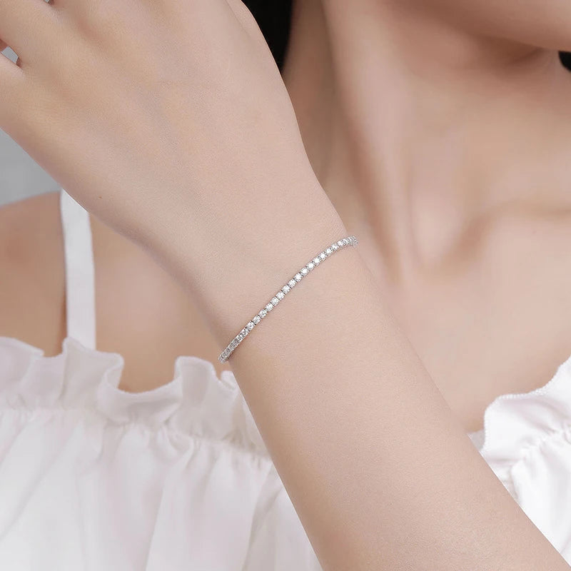 2mm D Color Tennis Bracelet