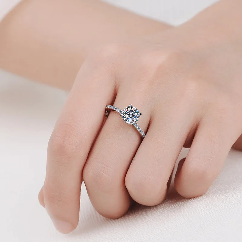 Luxury 1CT D Color Ring