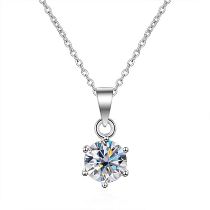 2CT Round Brilliant Necklace