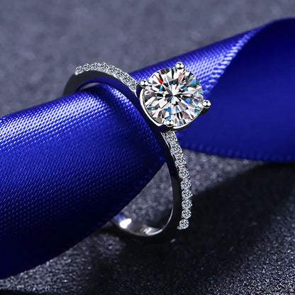 Luxury 1CT D Color Ring