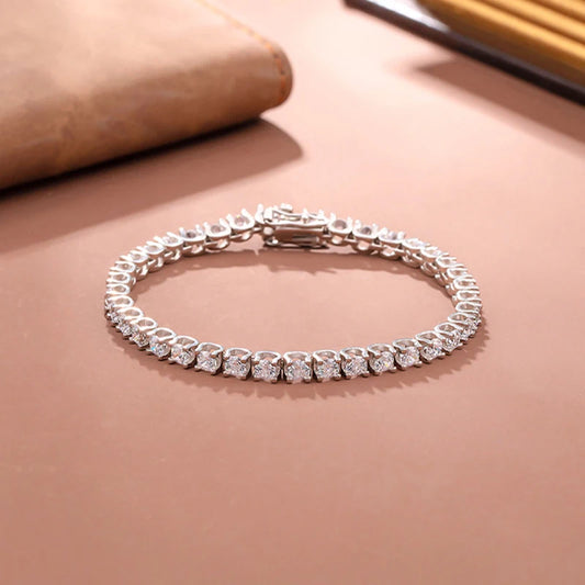 2.5mm Tennis Bracelet D Color VVS1