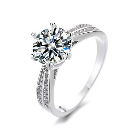 0.5 CT Moissanite Ring