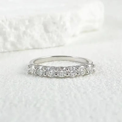 0.7CT Ring – Stackable Band with 3mm Gemstone