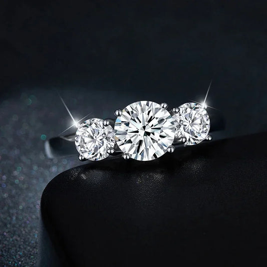 2 CT 3-Stone Engagement Ring
