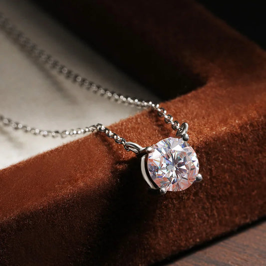 2ct D VVS1 Solitaire Pendant Necklace