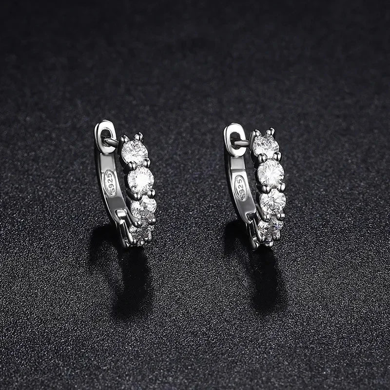 3mm D Color Hoop Earrings
